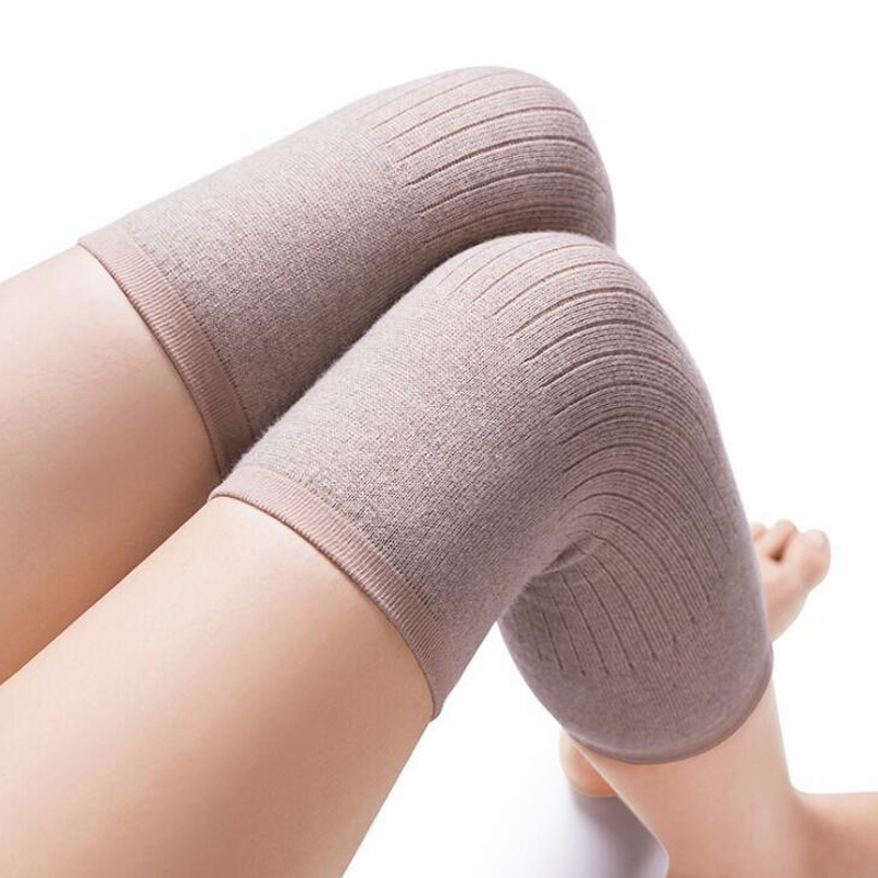 Knee Sleeve Pair - Outono inverno cashmere quente joelheiras suporte