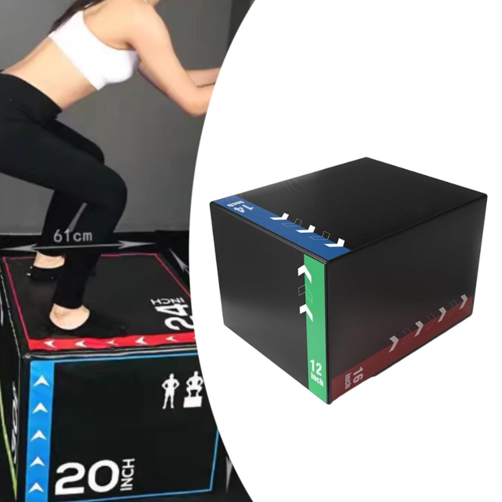 Box Jump Plyo - Caixa de salto pliométrica, resistente, versátil,