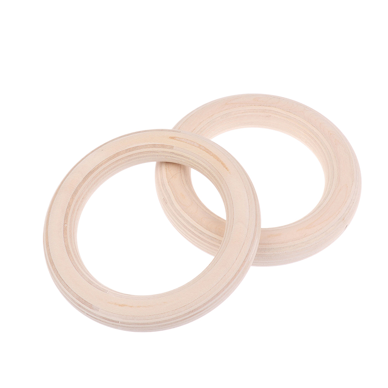 2 unidades/par portátil crossf - Gymnastic Ring Wood avaliação e preço