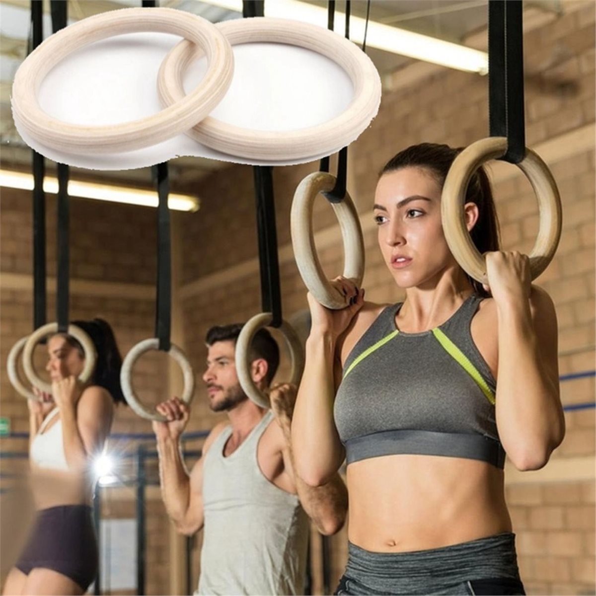 Promoção de Verão: 2 Peças de  - Gymnastic Ring Wood avaliação e preço