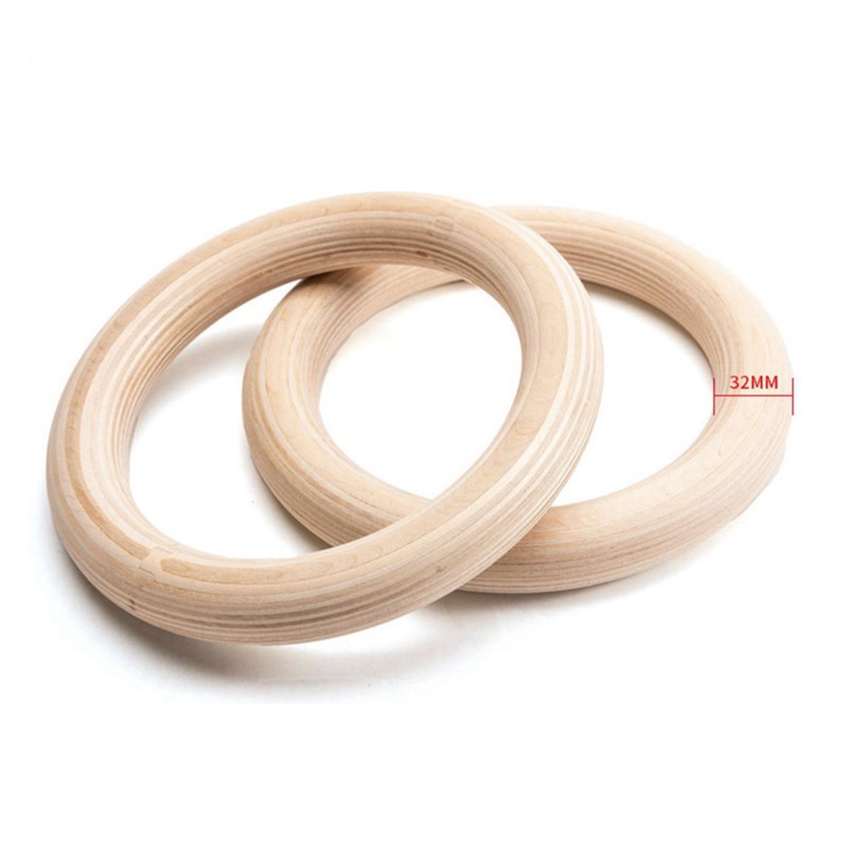 Promoção de Verão: 2 Peças de  - Gymnastic Ring Wood avaliação e preço