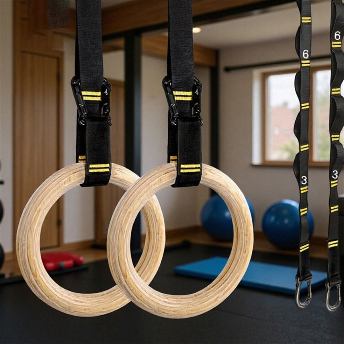 Promoção de Verão: 2 Peças de  - Gymnastic Ring Wood avaliação e preço