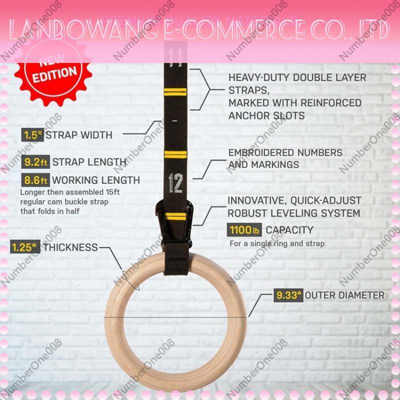 Conjunto de Argolas de Ginásti - Gymnastic Ring Wood avaliação e preço