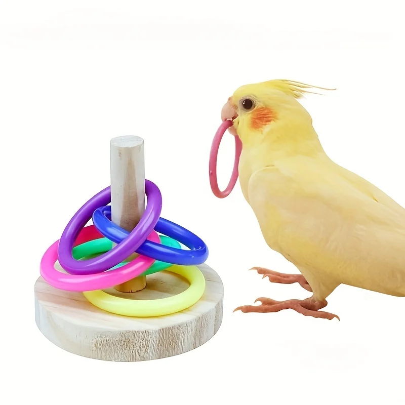 Anel de papagaio interativo de - Gymnastic Ring Wood avaliação e preço